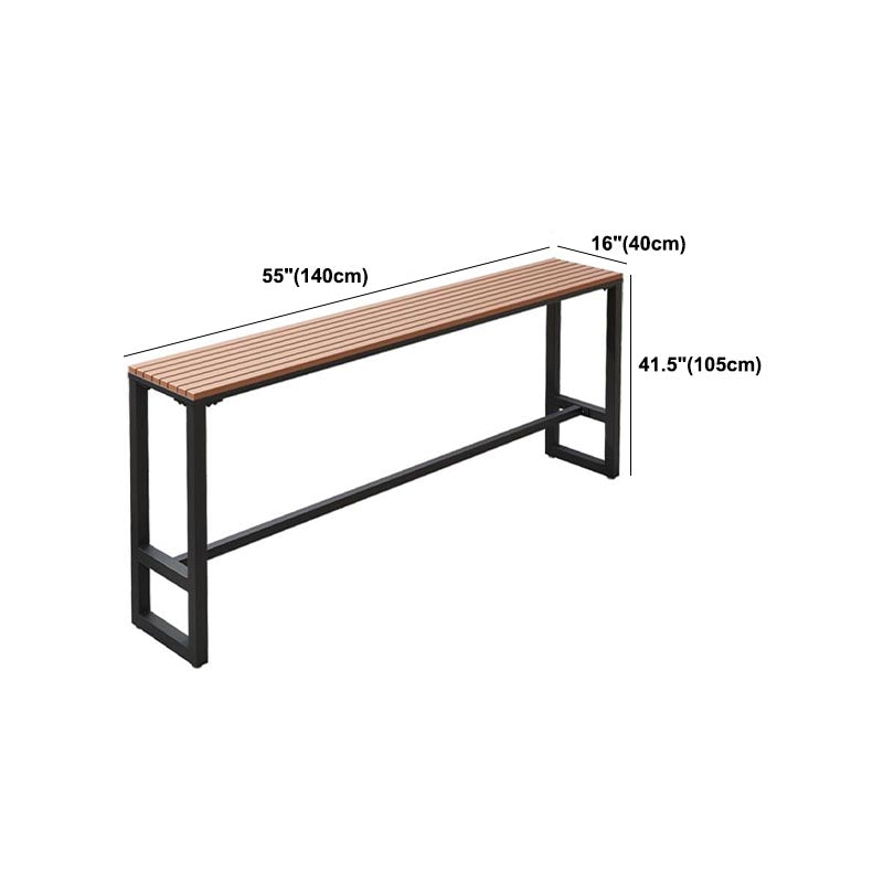 Rectangular Wooden Bar Table Set Industrial 1/5 Pieces Counter Table with High Stools