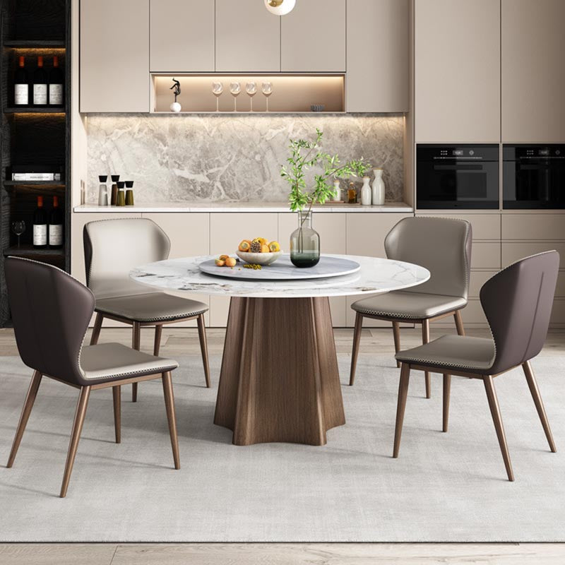 Modern Dining Set Stone 1/4/5/7 Pieces Dining turntable Furniture for Home