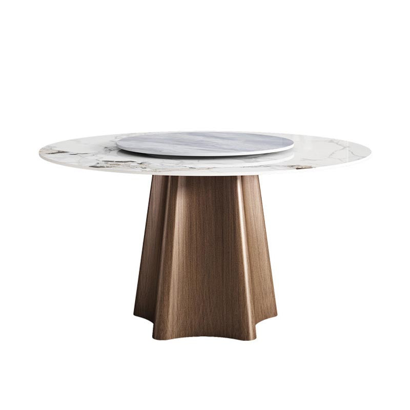 Modern Dining Set Stone 1/4/5/7 Pieces Dining turntable Furniture for Home