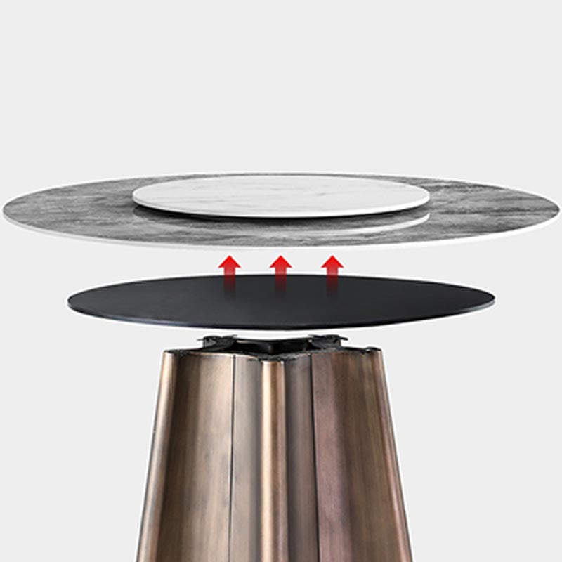 Modern Dining Set Stone 1/4/5/7 Pieces Dining turntable Furniture for Home