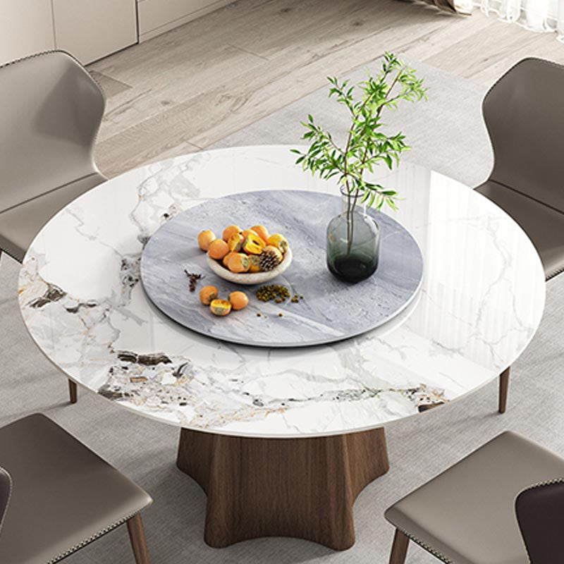 Modern Dining Set Stone 1/4/5/7 Pieces Dining turntable Furniture for Home
