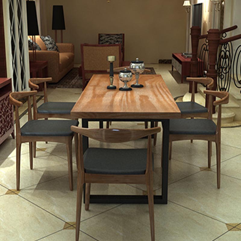 Industrial 1/2/7 Pieces Dining Set Wood Dining Furniture for Shop