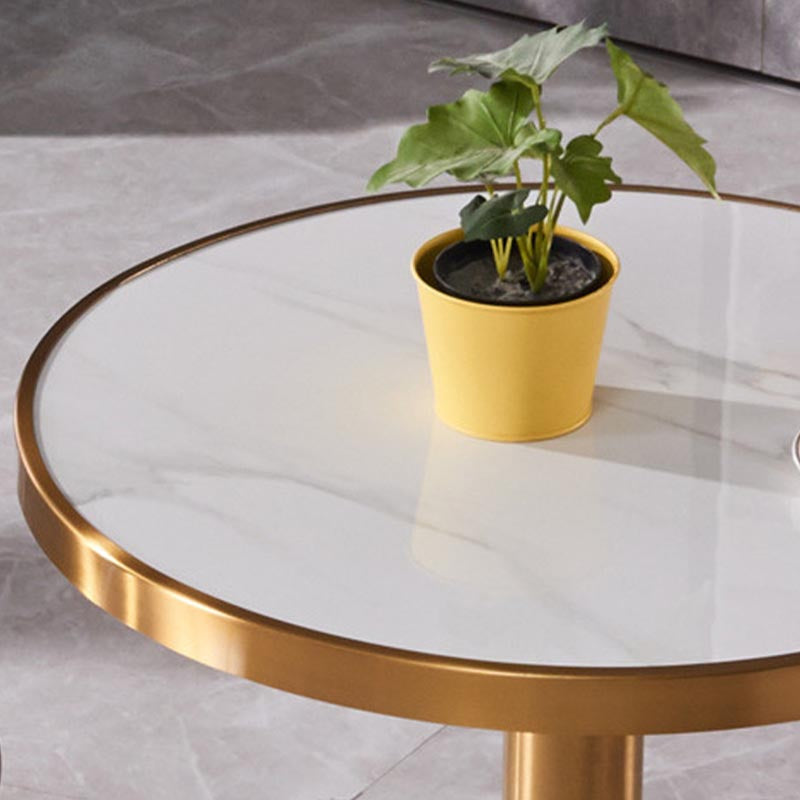 Glam Dining Set Stone 1/3/4 Pieces Dining Round Furniture for Home