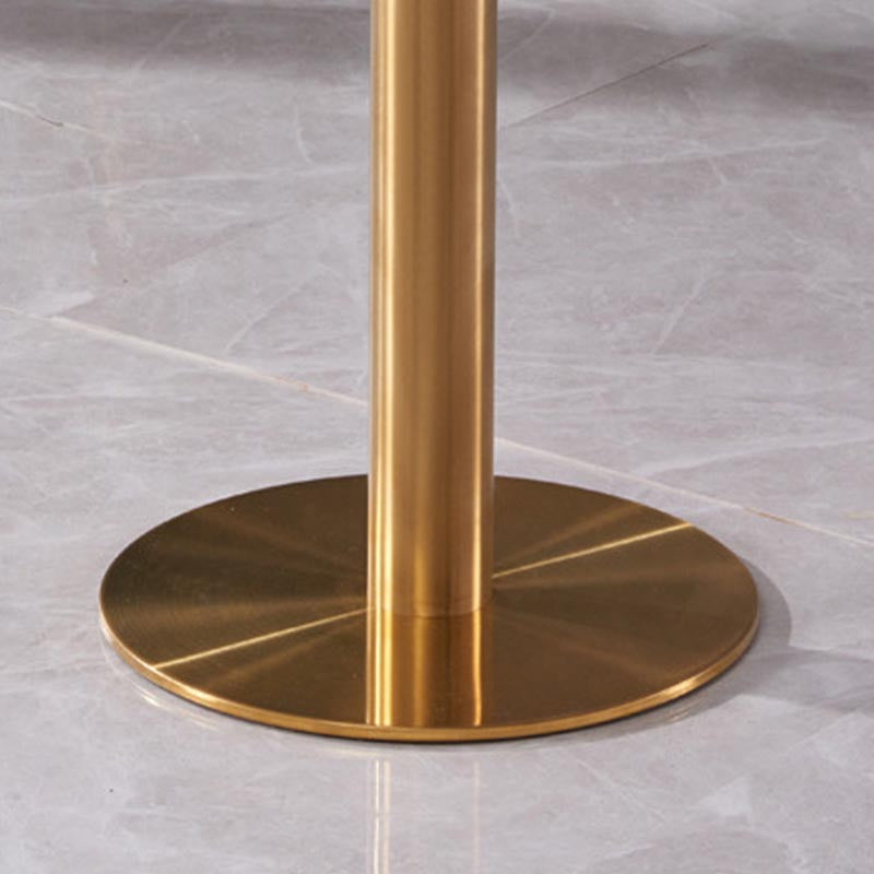 Glam Dining Set Stone 1/3/4 Pieces Dining Round Furniture for Home