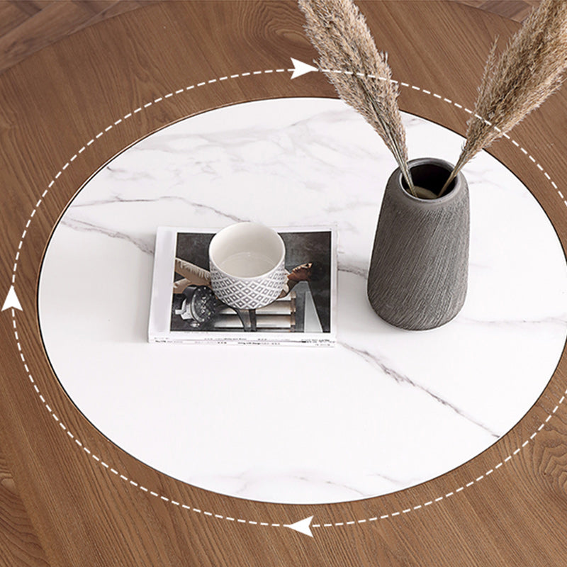 Round Dining Table Set 1/4/5/7 Pcs Solid Wood Dining Table and Chairs