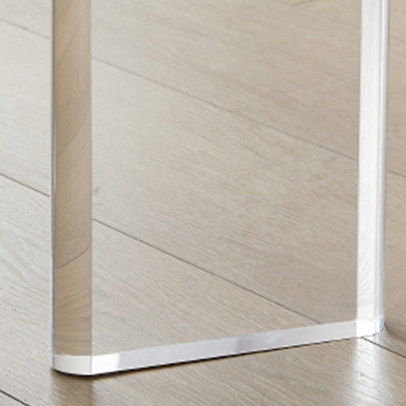 Modern Dining Set 1/3/4/5 Pcs Round Dining Table with Side Chairs in White