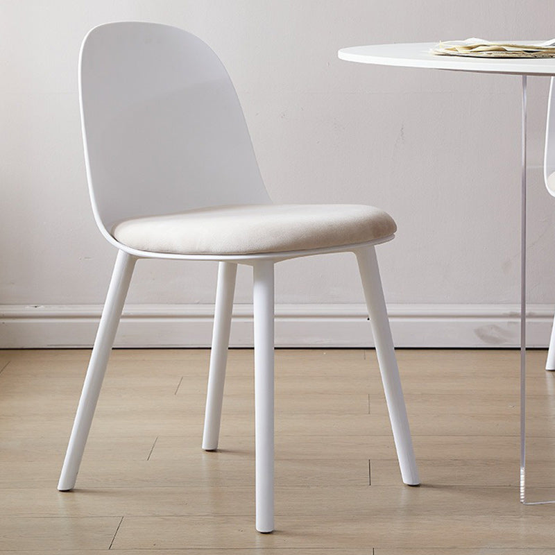 White Modern Dining Table Set 1/2/3/5 Pcs Kitchen Table and Chairs