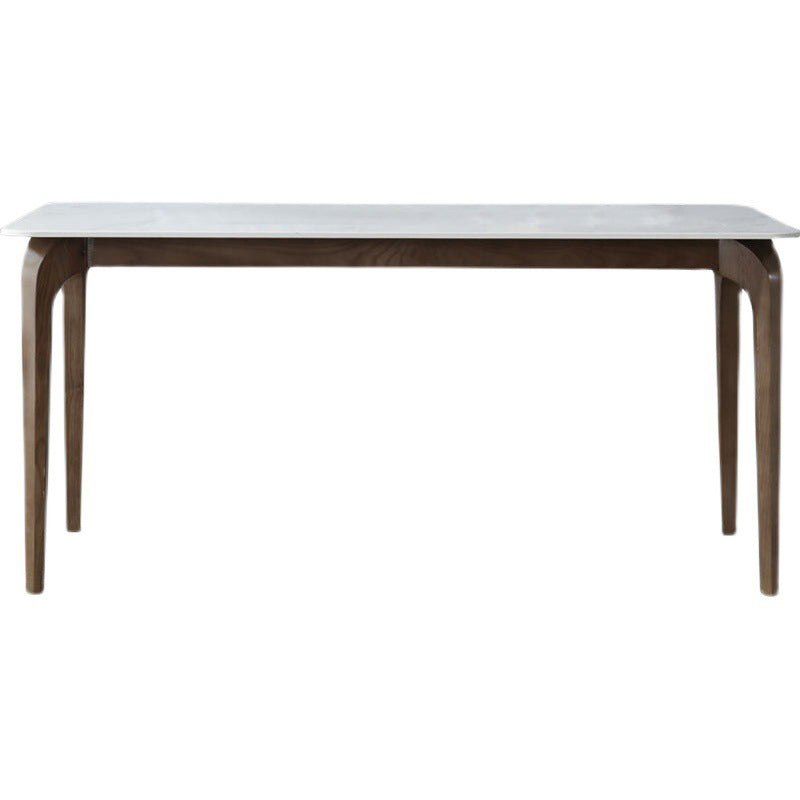 Sintered Stone Top Modern Dining Set Rectangle 1/2/5 Pieces Dining Room Table Set