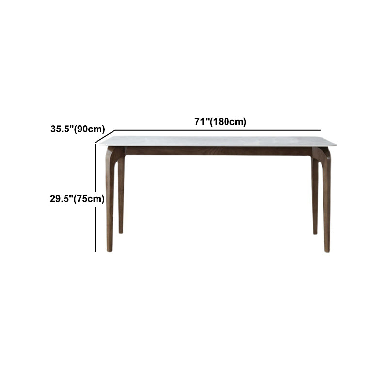 Sintered Stone Top Modern Dining Set Rectangle 1/2/5 Pieces Dining Room Table Set