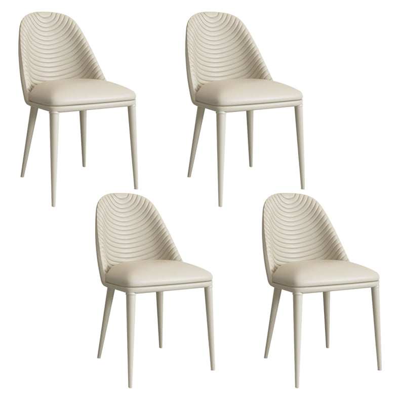 Contemporary Round Turntable Faux Leather Dining Set Stone 1/4/7 Pieces Dining Furniture