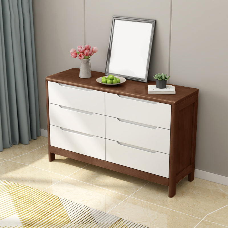 16" W Solid Wood Storage Chest Dresser Modern Storage Chest with Drawers