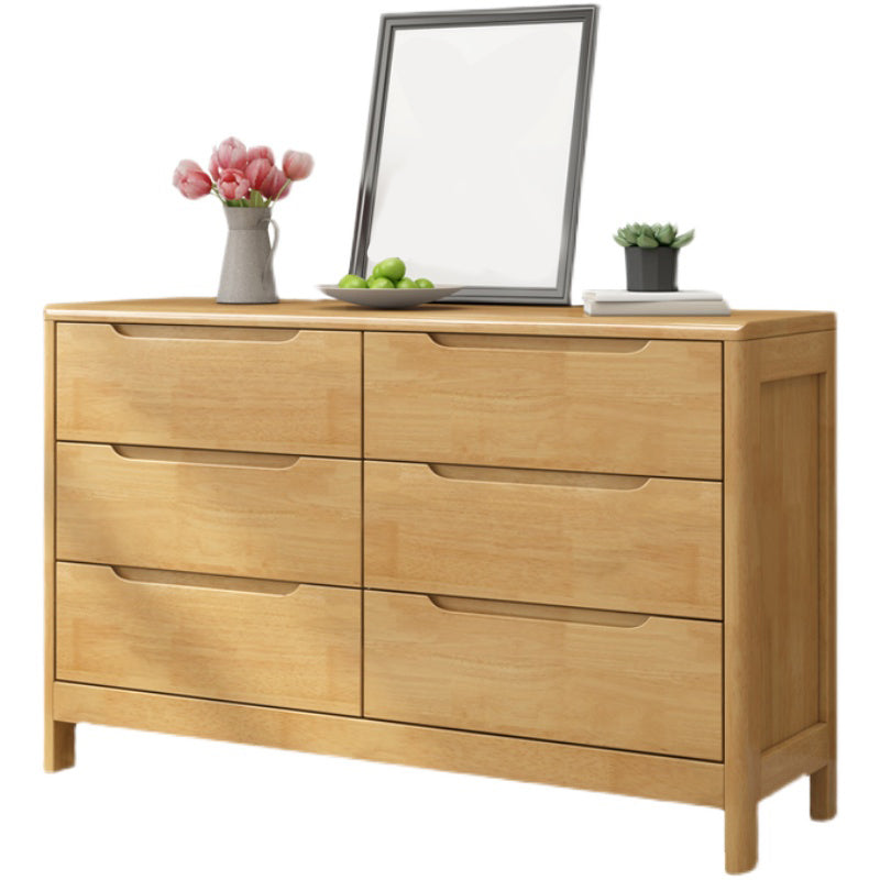 16" W Solid Wood Storage Chest Dresser Modern Storage Chest with Drawers