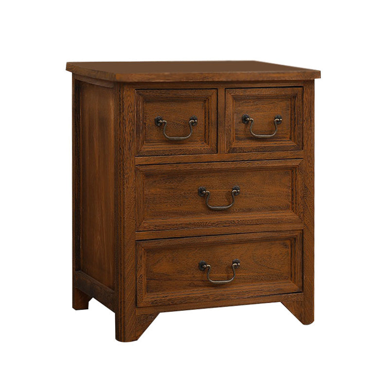 Traditional Solid Wood Lingerie Chest Vertical Storage Chest with Drawers ,19.5" L X 14" W