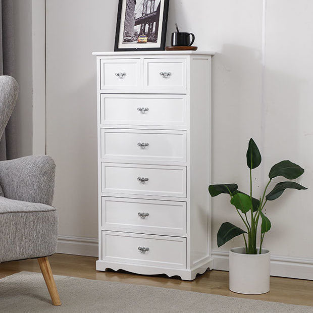 12" W Solid Wood Lingerie Chest Vertical Storage Chest with Drawers