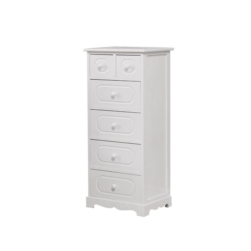 12" W Solid Wood Lingerie Chest Vertical Storage Chest with Drawers