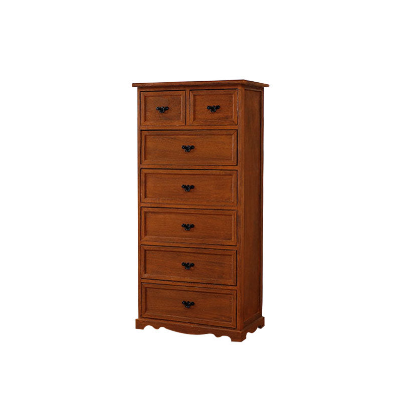 12" W Solid Wood Lingerie Chest Vertical Storage Chest with Drawers