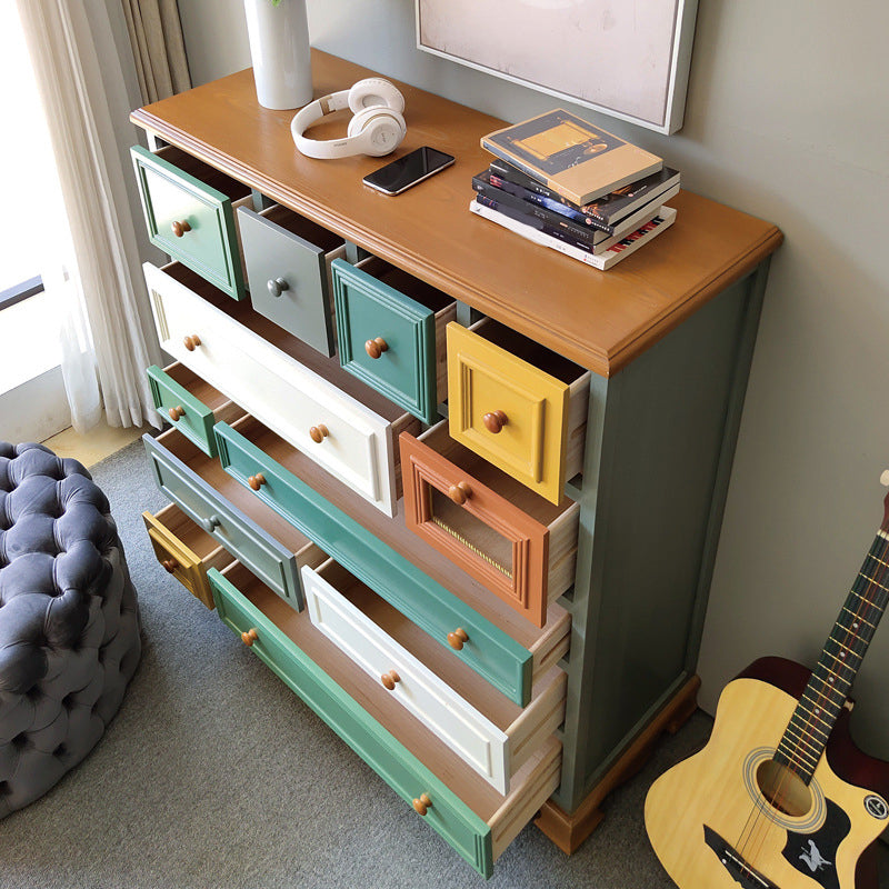 Artificial Wood Storage Chest Vintage Storage Chest Dresser with Drawers