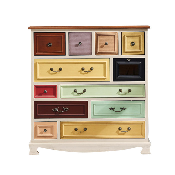 Artificial Wood Storage Chest Vintage Storage Chest Dresser with Drawers