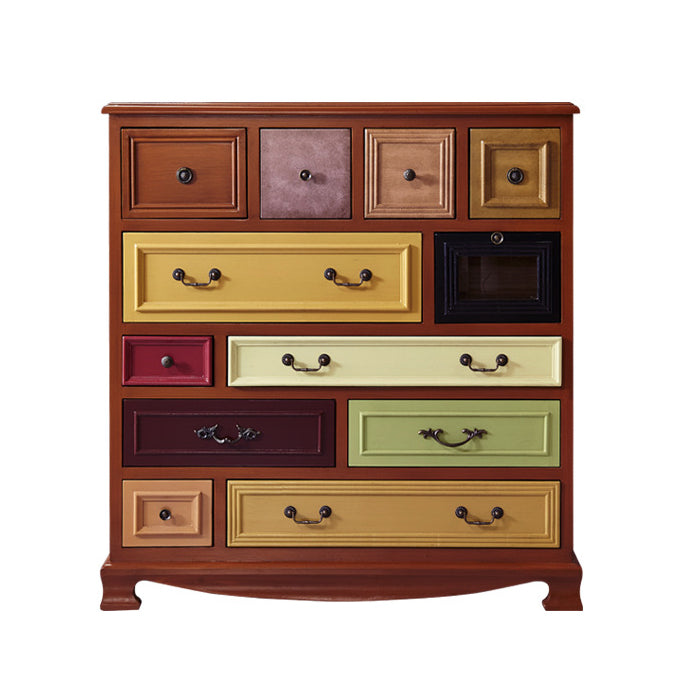 Artificial Wood Storage Chest Vintage Storage Chest Dresser with Drawers
