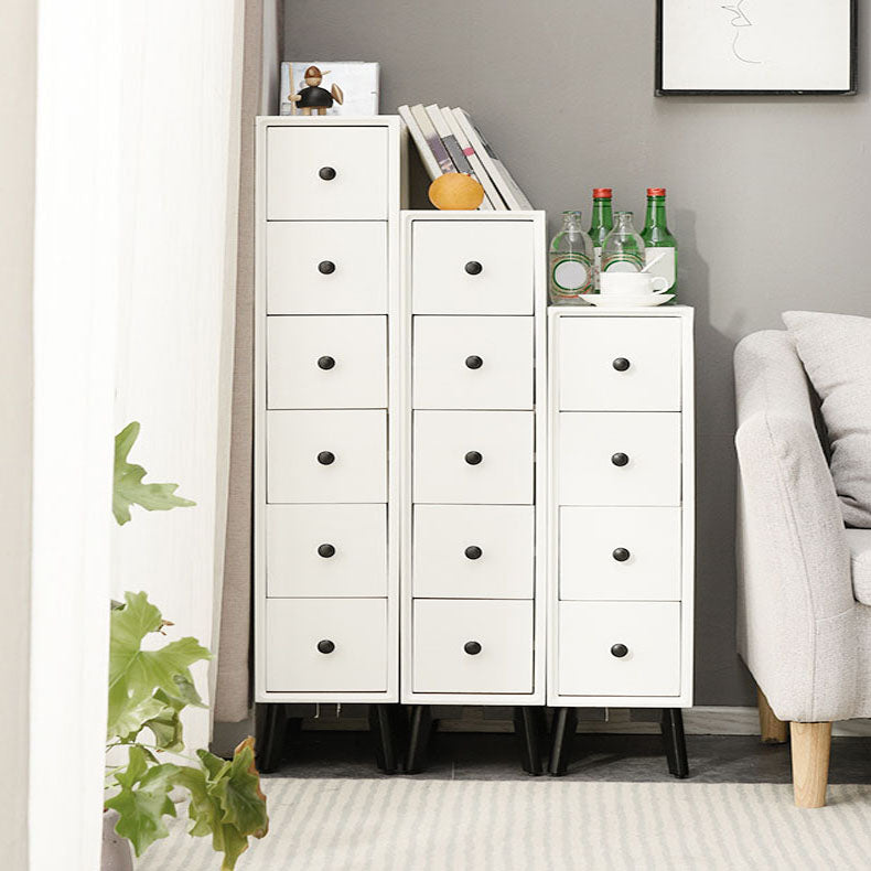 16" W Vertical Wooden Lingerie Chest Modern Storage Chest Dresser with Drawers