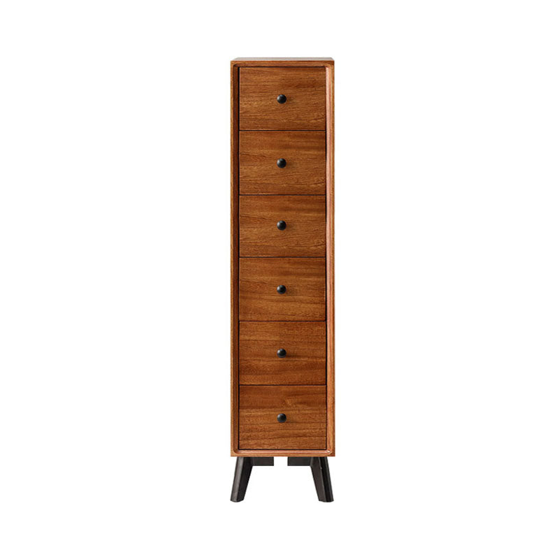 16" W Vertical Wooden Lingerie Chest Modern Storage Chest Dresser with Drawers