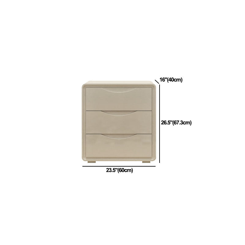 16" W White Wooden Storage Chest Modern Storage Chest Dresser with Drawers