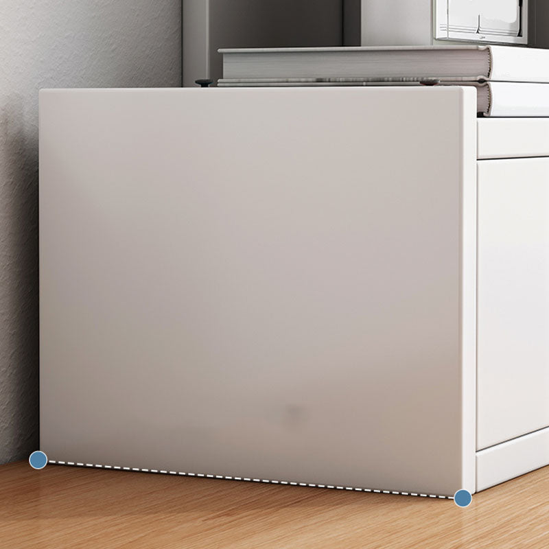 Geometry Artificial Wood Bookshelf Modern Open Storage Bookcase