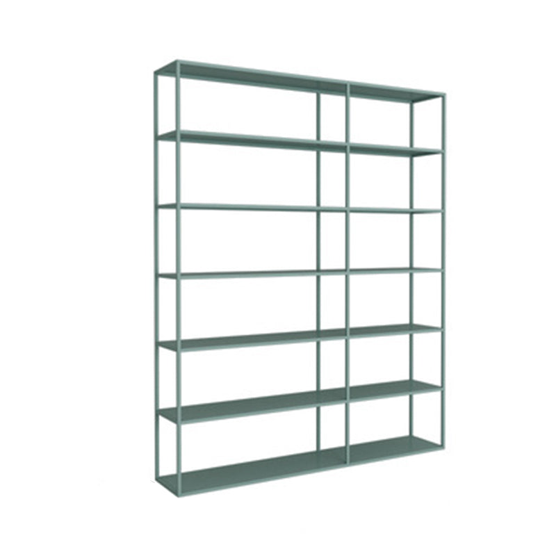 Vertical Metal Frame Bookshelf Modern Open Storage Bookcase , 10" W X 71" H
