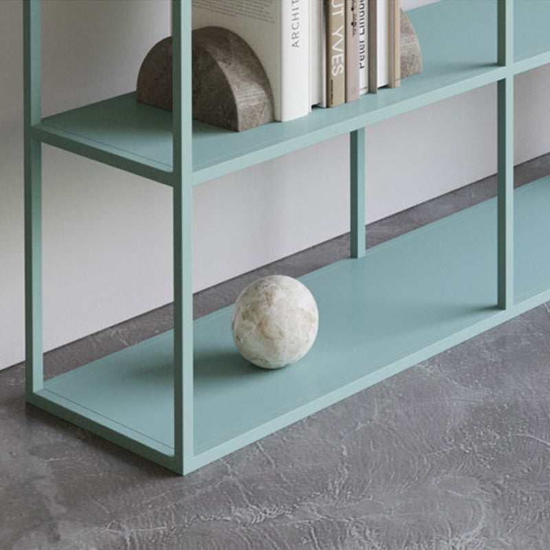 Vertical Metal Frame Bookshelf Modern Open Storage Bookcase , 10" W X 71" H