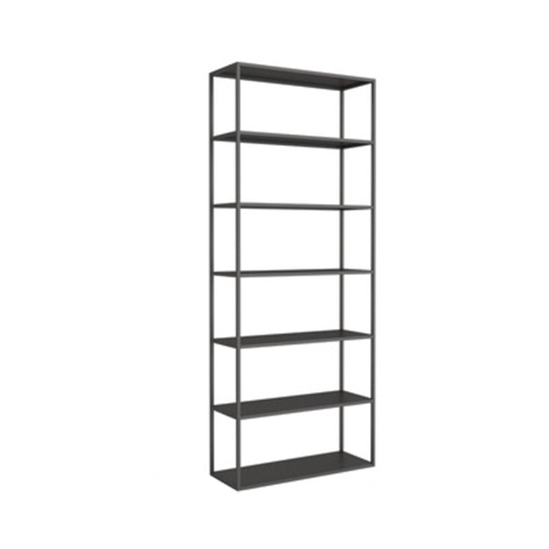 Vertical Metal Frame Bookshelf Modern Open Storage Bookcase , 10" W X 71" H