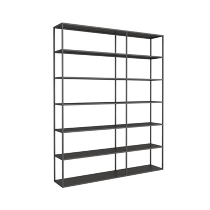 Vertical Metal Frame Bookshelf Modern Open Storage Bookcase , 10" W X 71" H