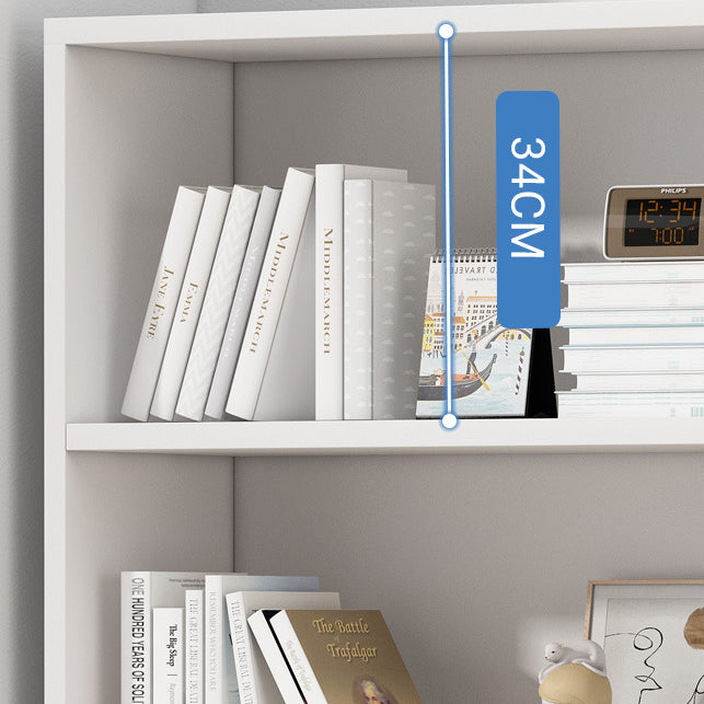 Scandinavian Artificial Wood Bookcase 9" Wide Home Standard Bookshelf