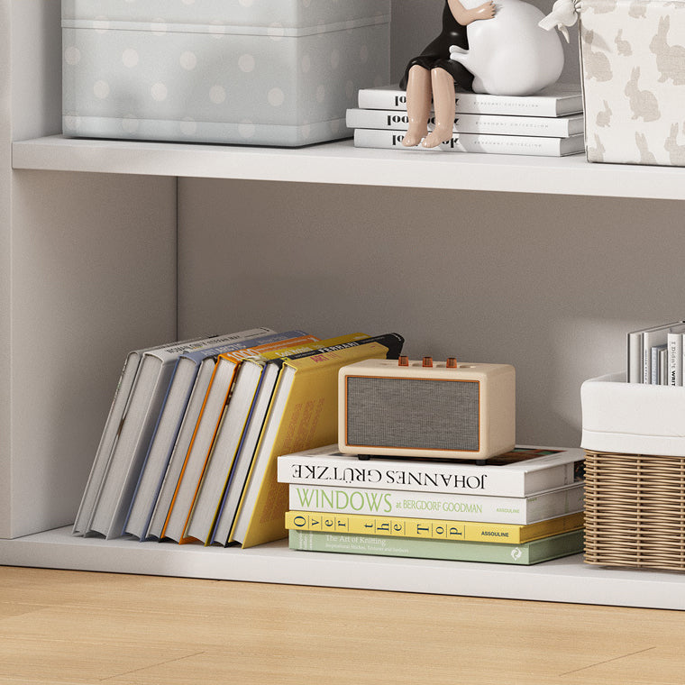 Scandinavian Artificial Wood Bookcase 9" Wide Home Standard Bookshelf