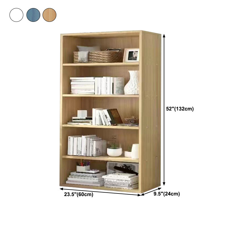 Scandinavian Artificial Wood Bookcase 9" Wide Home Standard Bookshelf