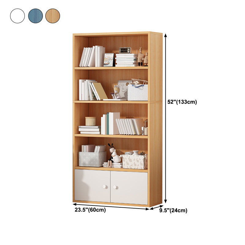 Scandinavian Artificial Wood Bookcase 9" Wide Home Standard Bookshelf