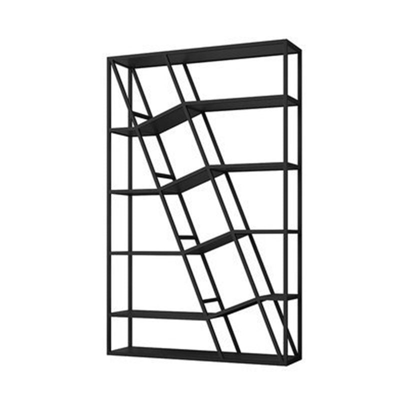 Modern Metal Bookcase Open Shelf Bookshelf for Living Room 70.9" H X 11.8" W