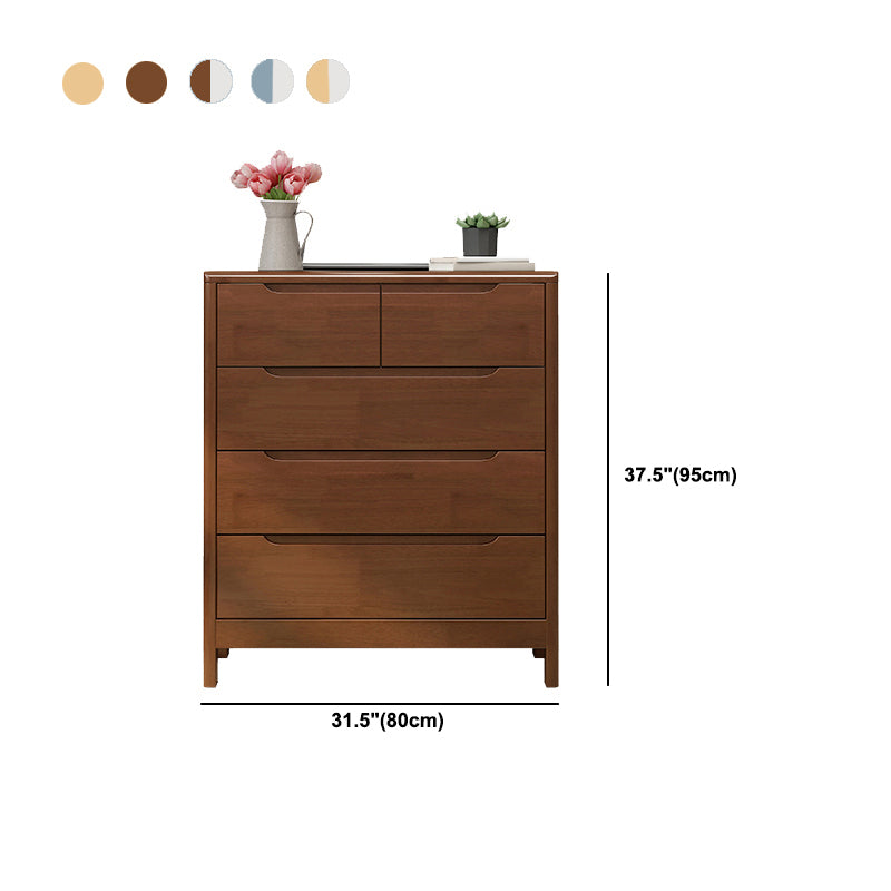 16" W Solid Wood Storage Chest Dresser Modern Storage Chest with 5 / 6 / 9 Drawers