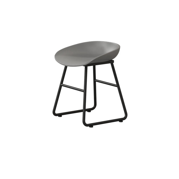 Modern Backrest Counter Stool Iron Kitchen Bar Stool with Acrylic Seat