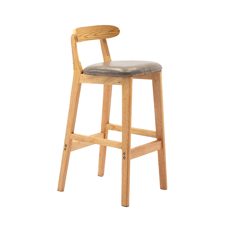 Scandinavian Wood Stool Fabric Cushion in Matte Finish for Indoor