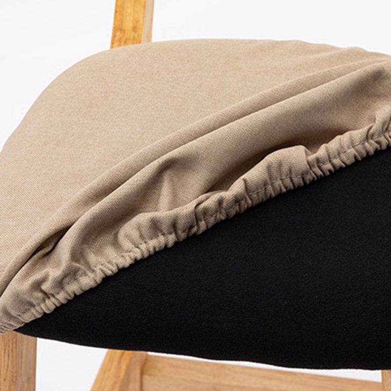 Scandinavian Wood Stool Fabric Cushion in Matte Finish for Indoor