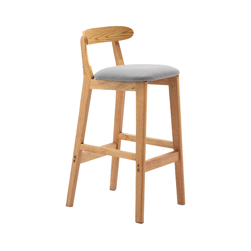 Scandinavian Wood Stool Fabric Cushion in Matte Finish for Indoor