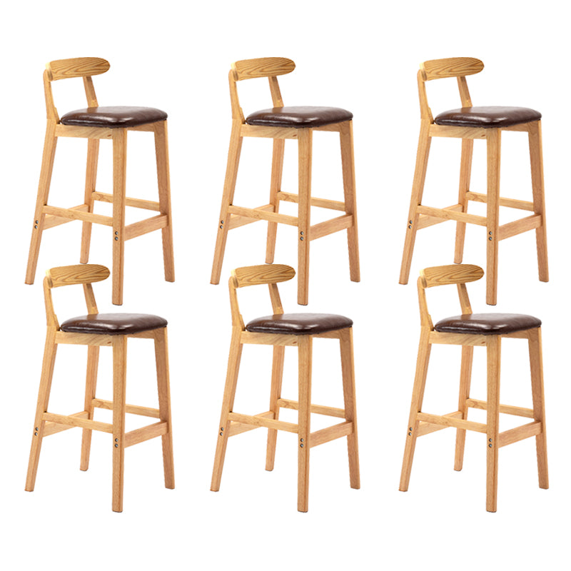 Scandinavian Wood Stool Fabric Cushion in Matte Finish for Indoor