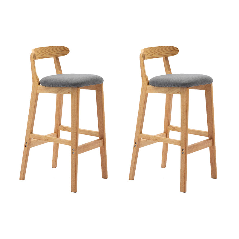 Scandinavian Wood Stool Fabric Cushion in Matte Finish for Indoor