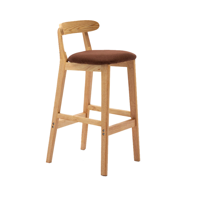 Scandinavian Wood Stool Fabric Cushion in Matte Finish for Indoor