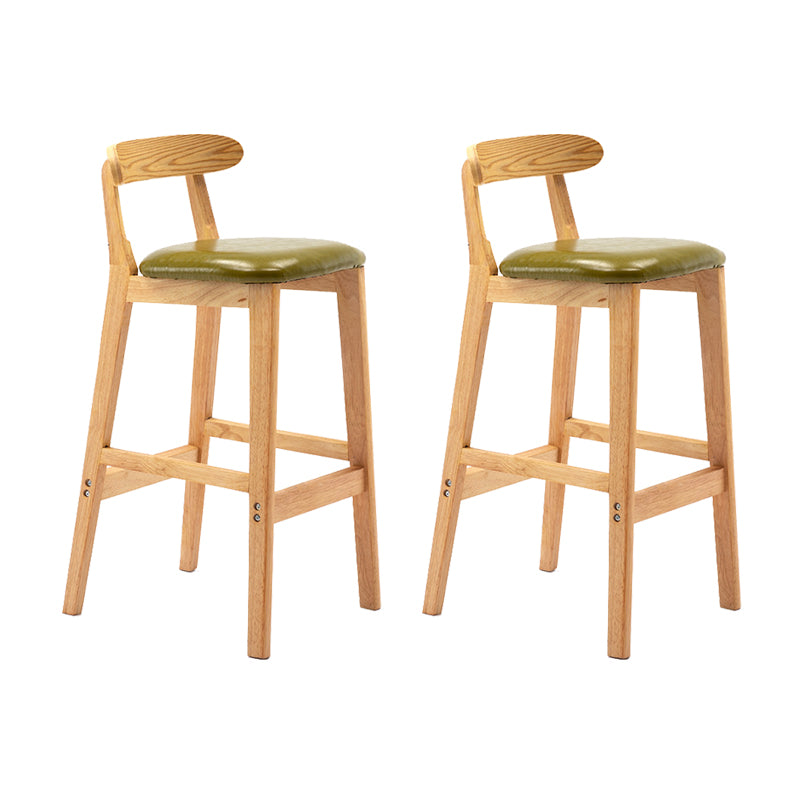 Scandinavian Wood Stool Fabric Cushion in Matte Finish for Indoor