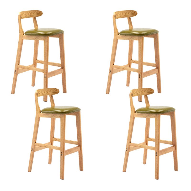 Scandinavian Wood Stool Fabric Cushion in Matte Finish for Indoor