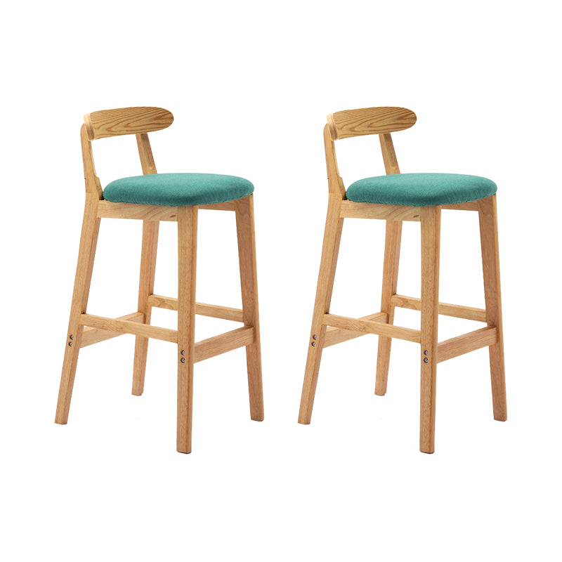 Scandinavian Wood Stool Fabric Cushion in Matte Finish for Indoor