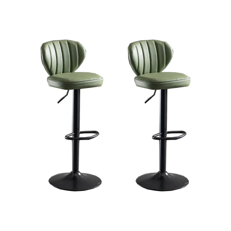 Contemporary Faux Leather Counter Stool Fabric Cushion in Matte Finish for Home