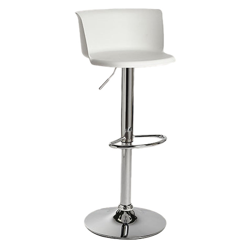 Scandinavian Adjustable Height Barstool Faux Leather Swivel Bar Stools