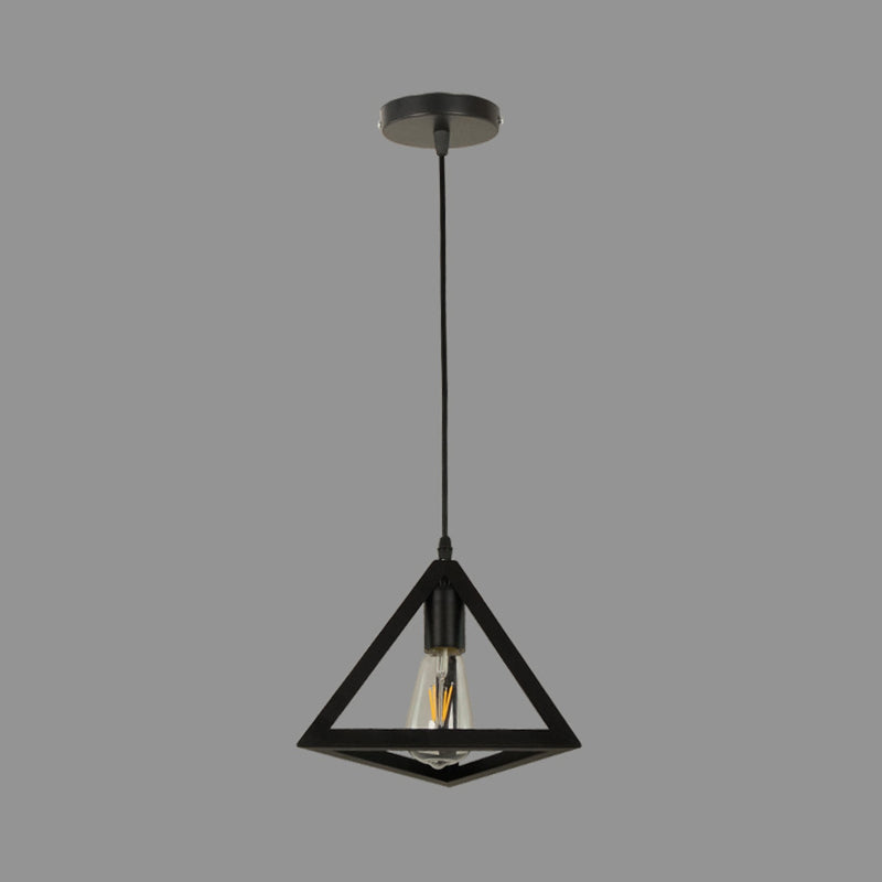 Geometric Island Light Industrial Hanging Lighting Fixture for Dining Room